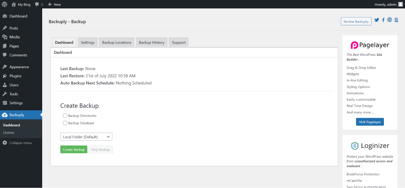 backuply-dashboard backuply-dashboard