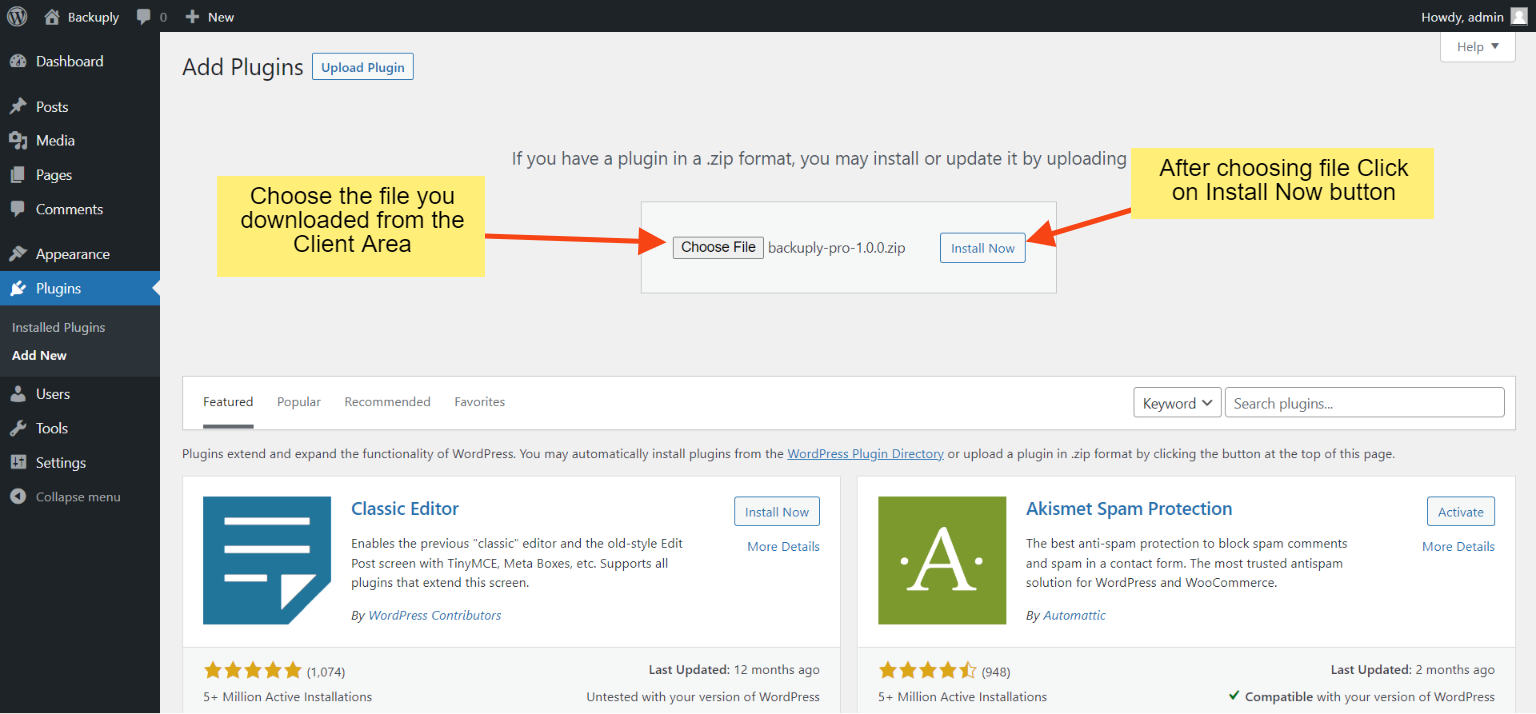 backuply-pro-file-select Backuply Pro Select Zip File