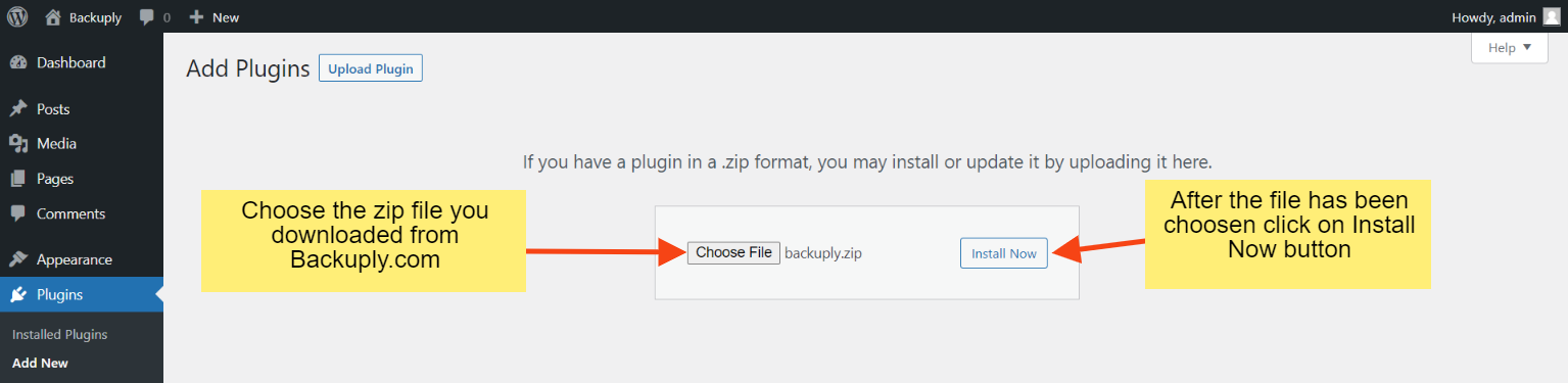Selecting and Installing Plugin