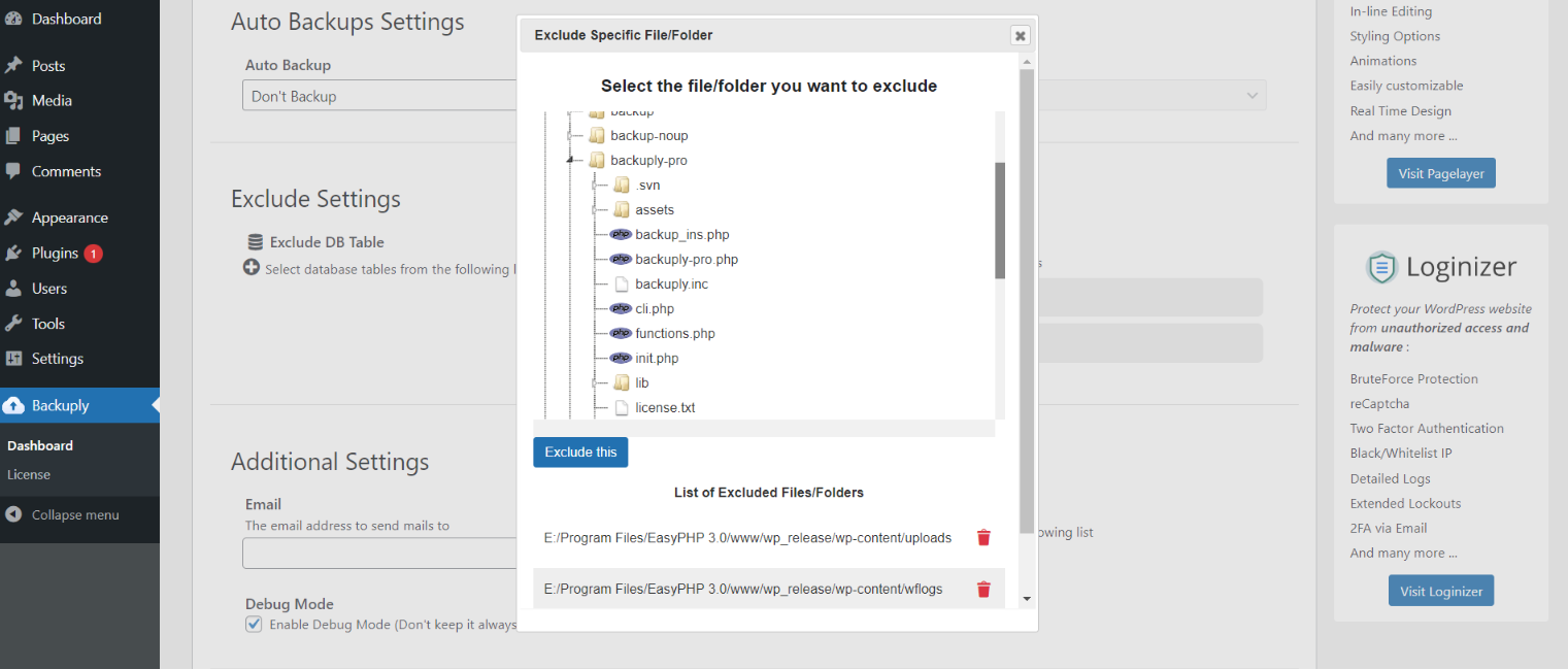 Exclude Exact Folder Exclude Exact Folder