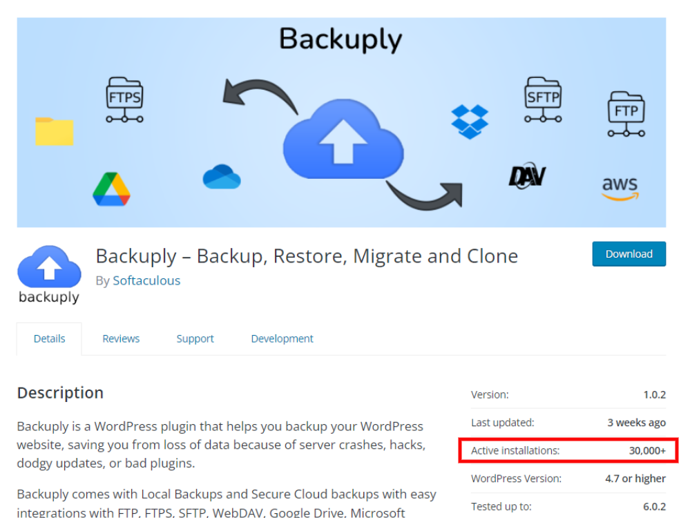 30k Installs Backuply 30k Installs Backuply