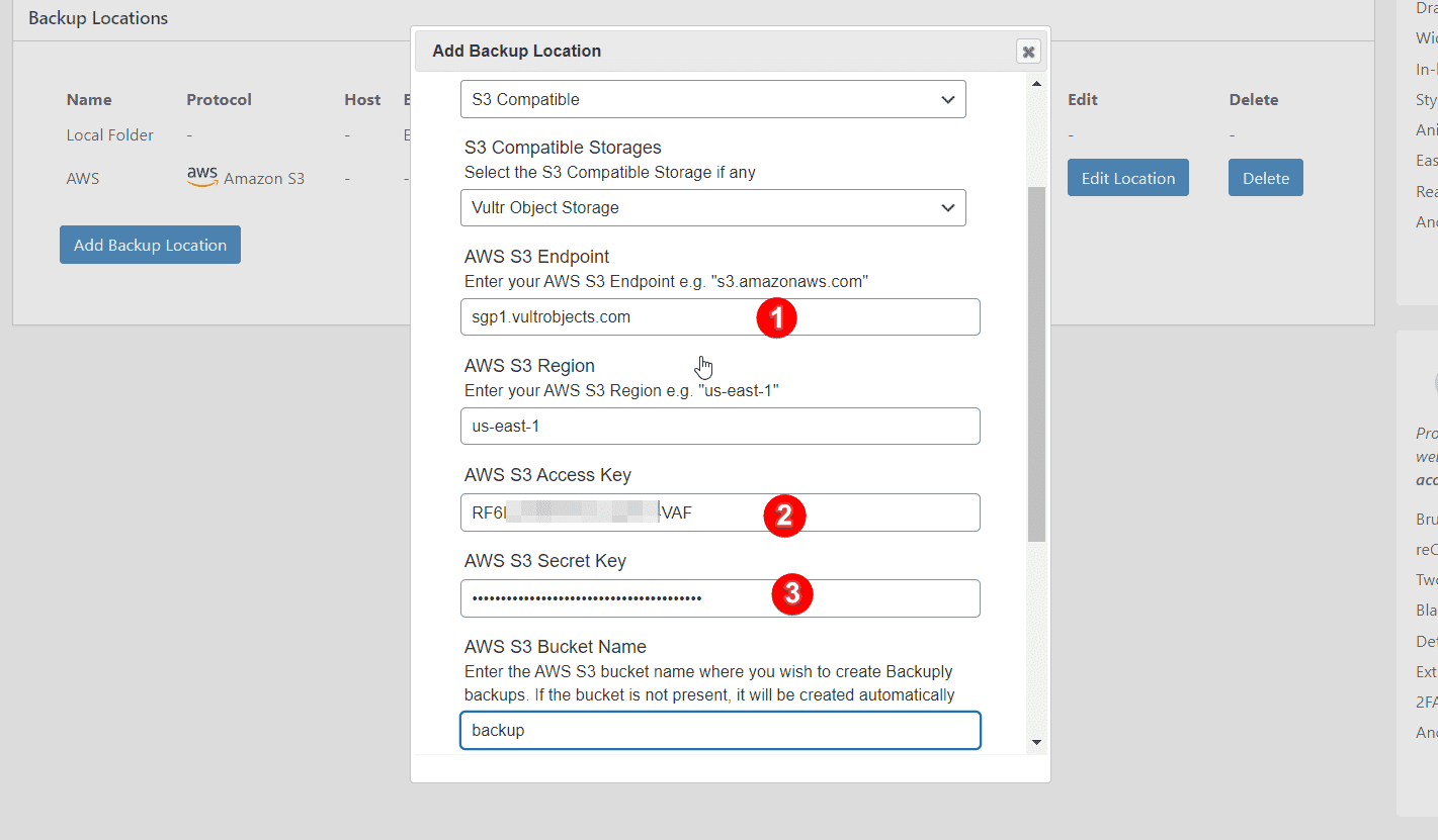 Add Vultr to Backuply Add Vultr to Backuply