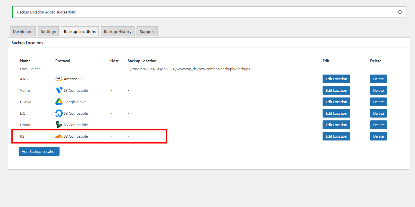 Cloudflare R2 added on Backuply Cloudflare R2 added on Backuply