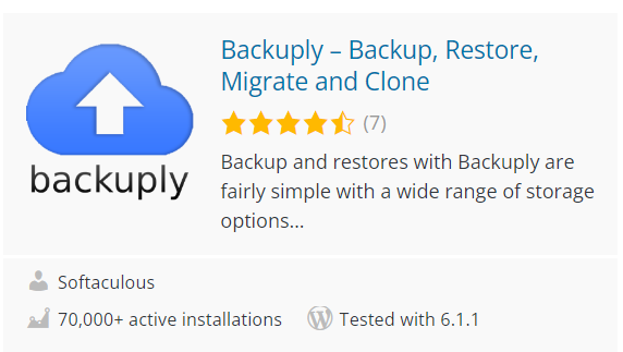 Backuply WordPress Backup Plugin Backuply WordPress Backup Plugin