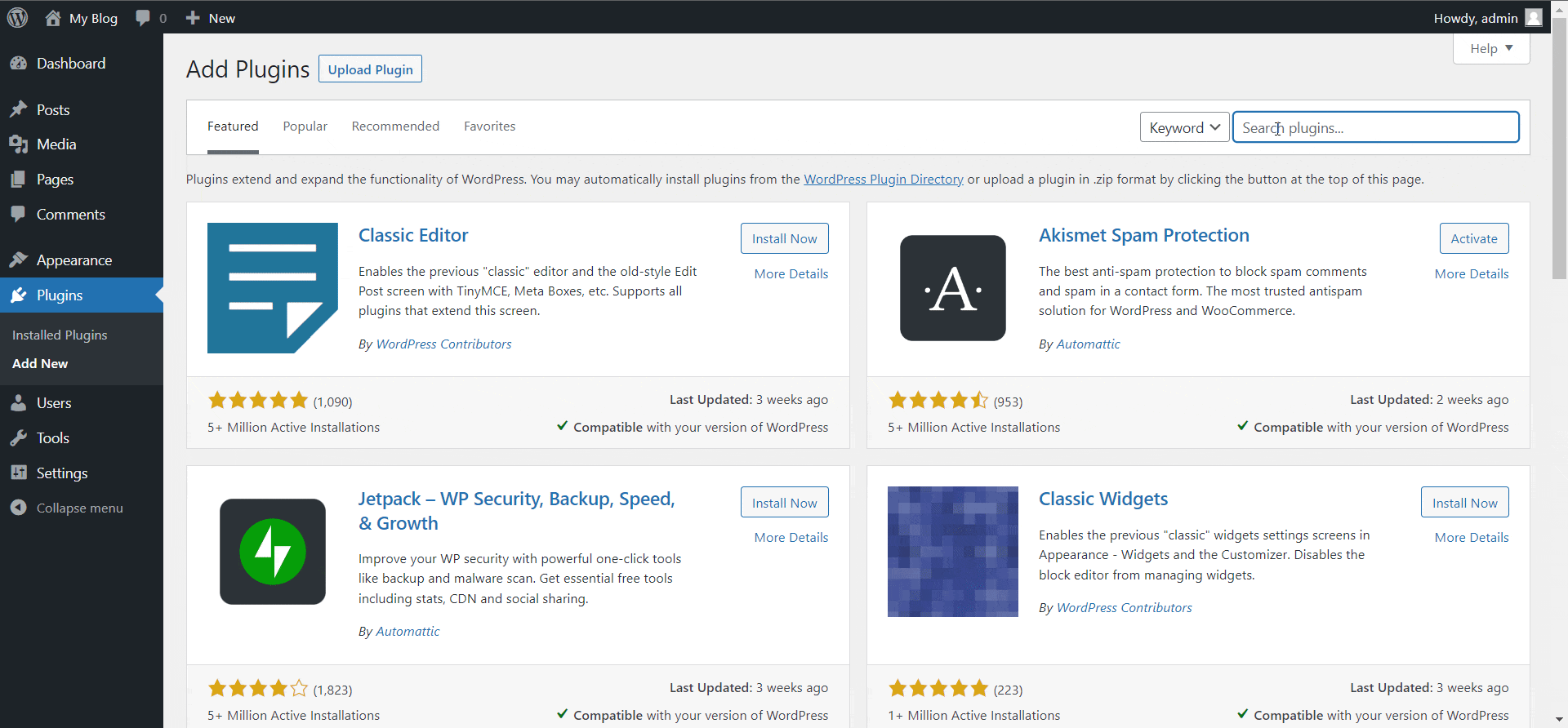 Installing Backuply WordPress Backup Plugin Installing Backuply WordPress Backup Plugin