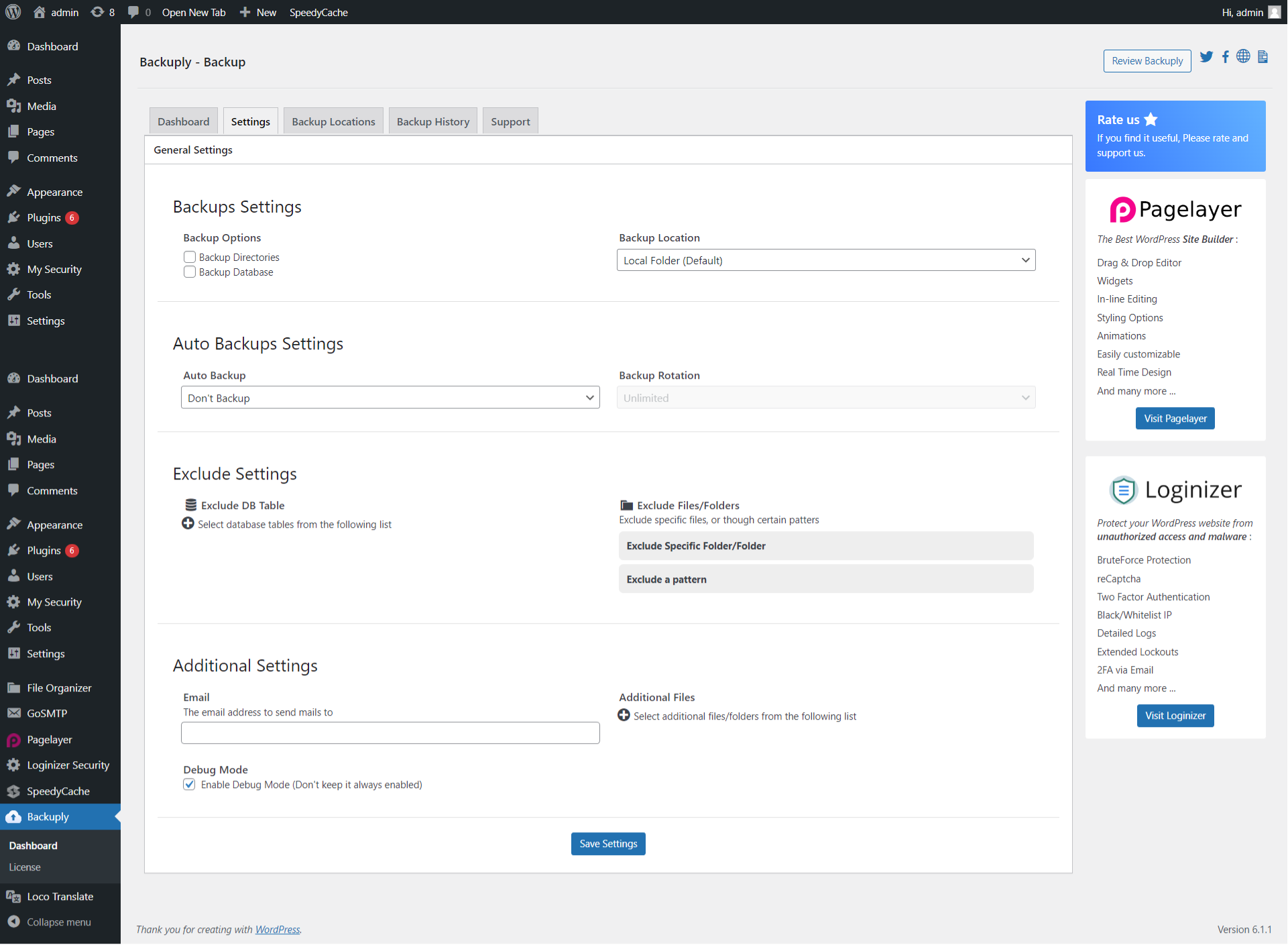 Backuply Backup Customizations Backuply Backup Customizations