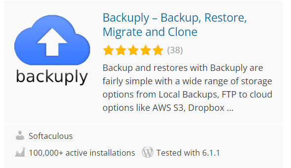Backuply WordPress install Backuply WordPress install