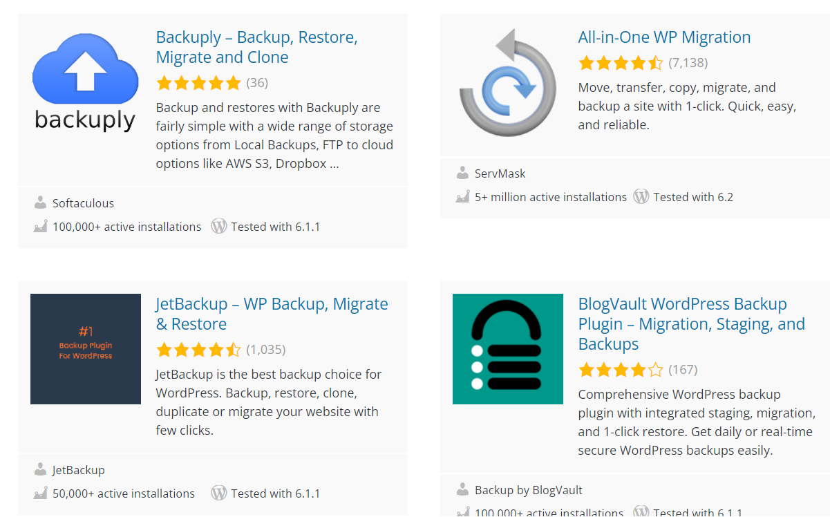 WordPress backup plugins WordPress backup plugins