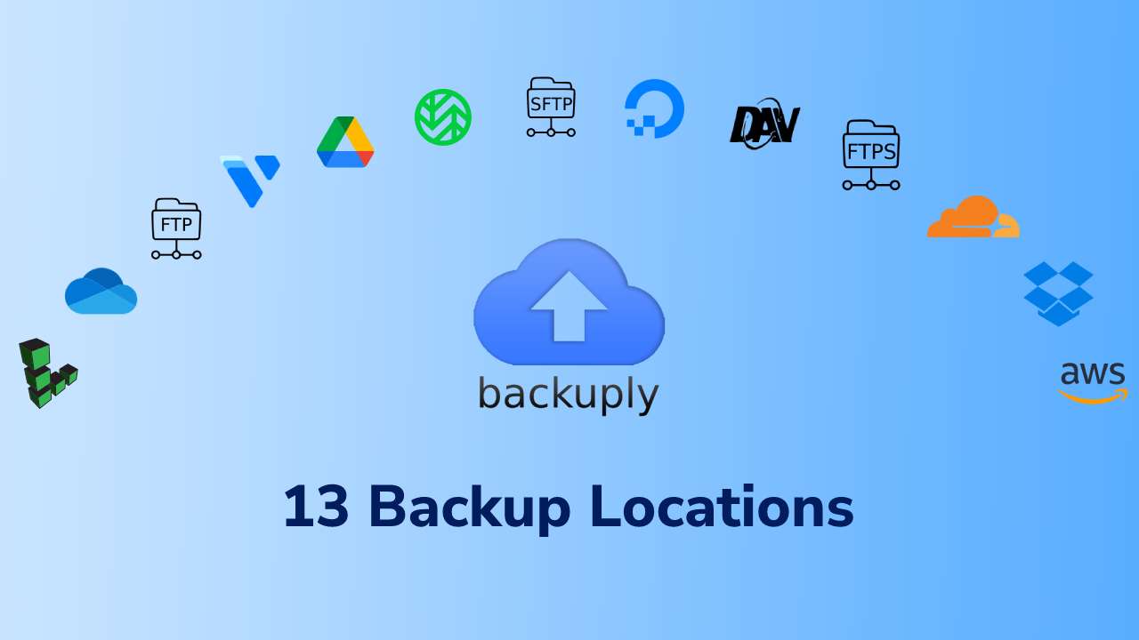 13 Backup locations to backup in wordpress 13 Backup locations to backup in wordpress