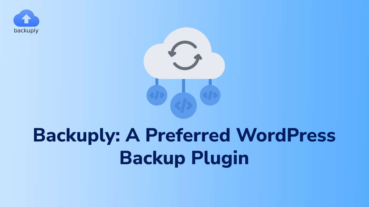 Backuply A Preferred WordPress backup plugin