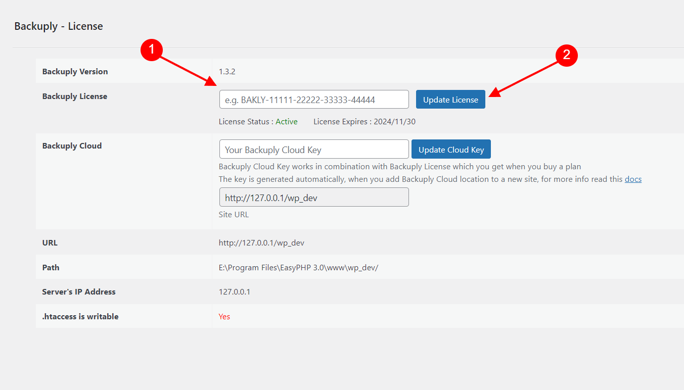 Backuply Linking Backuply Cloud license Backuply Linking Backuply Cloud license