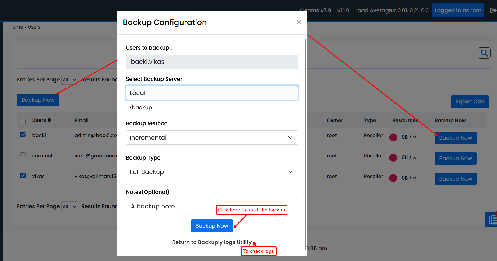 image Backuply Backup Now